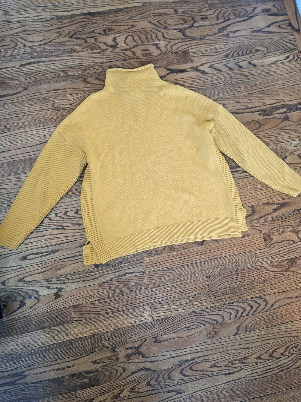 Tahari Golden Yellow Turtleneck Sweater